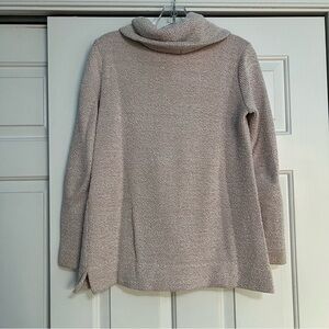 LOFT Women’s XS Cowl Neck Cream Pullover Sweater Cotton Blend Blouse